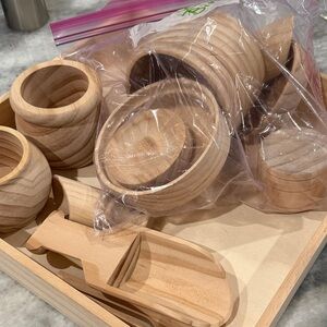 Wooden Kitchen Play Set